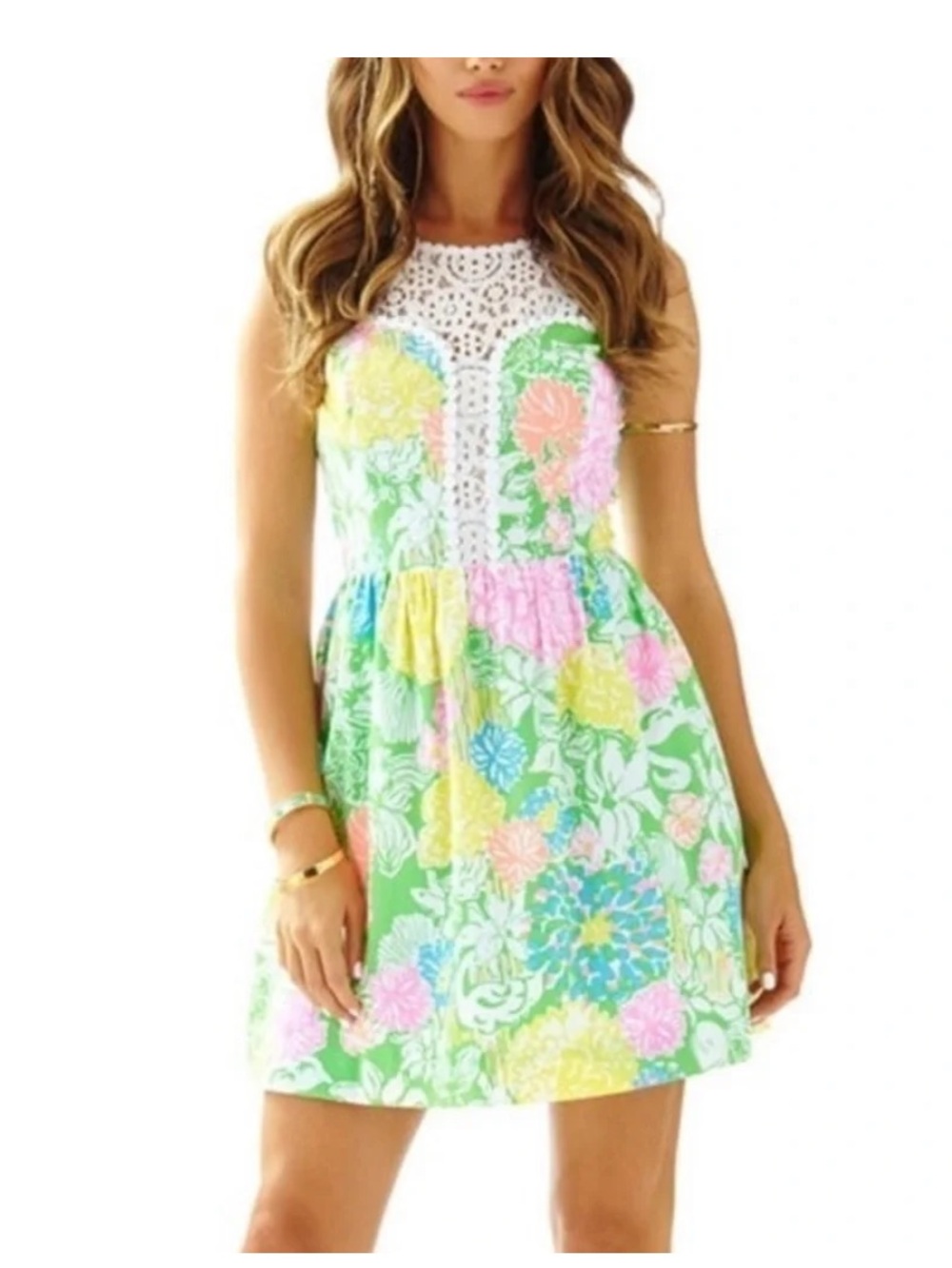 Lilly Pulitzer “Raegan” Dress in Hibiscus Stroll Print